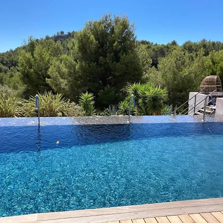 Somptueuse D'architecte Climatisee Avec Piscine Chauffee * バンドール